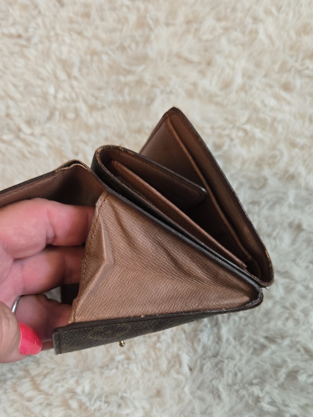 Louis Vuitton Monogram Compact Wallet in Brown - Picture 9 of 10